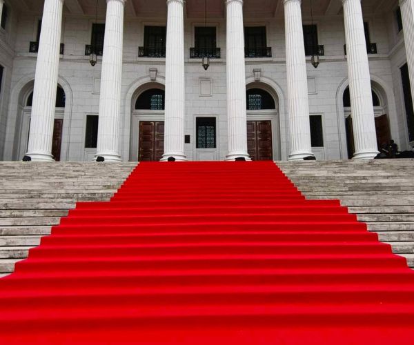 Red carpet event entrance